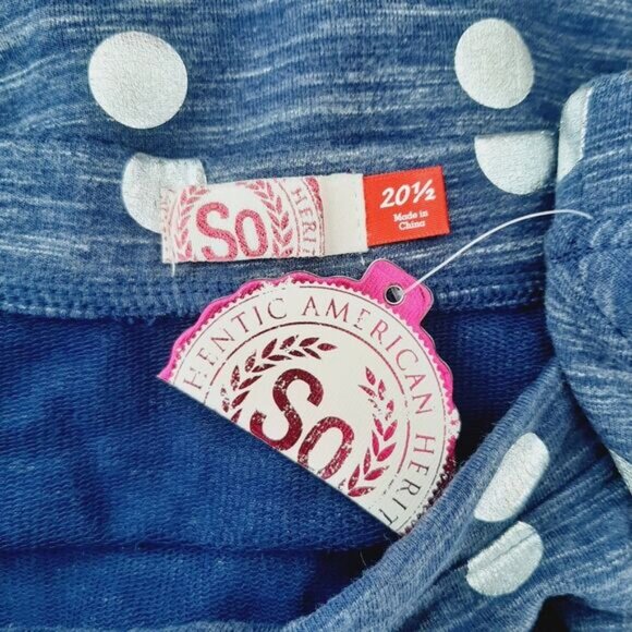 AUTHENTIC AMERICAN HERITAGE \ 2X Terry Circle Mini Skirt Blue & Black Sz 20 - Picture 7 of 15